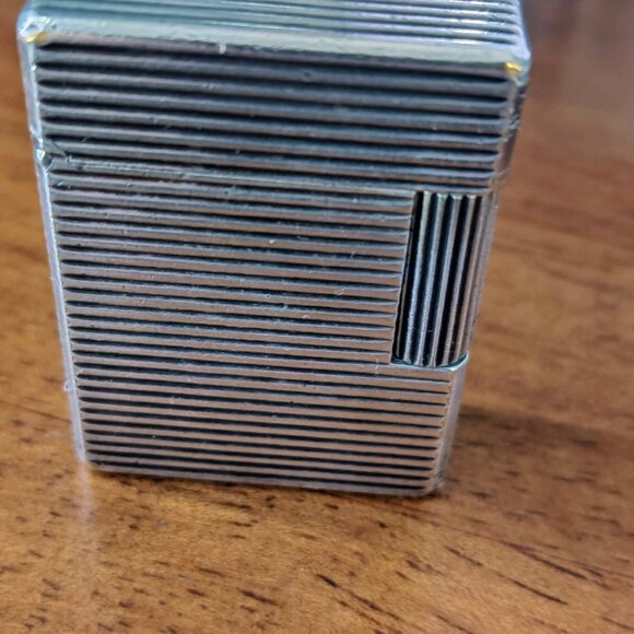 Vintage Lady S.T. Dupont Ligne 1 Silver Plated Lighter horizontal lines - Picture 4 of 9